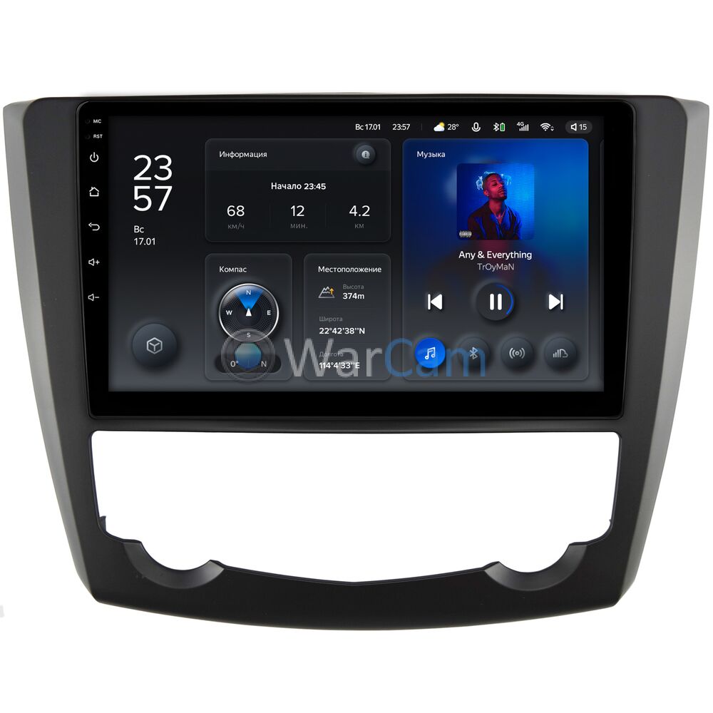 Штатное головное устройство Teyes X1 WIFI 9 дюймов 2/32 RM-9-6160 для Renault Kadjar (2015-2018) на Android 8.1 (DSP, IPS, AHD)
