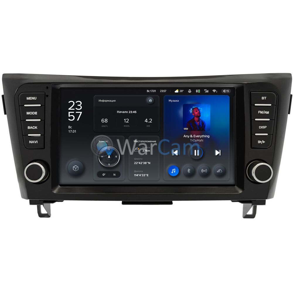 Штатное головное устройство Nissan Qashqai II, X-Trail III (T32) 2015-2022 Teyes X1 WIFI 9 дюймов 2/32 RM-9-3696 на Android 8.1 (DSP, IPS, AHD)