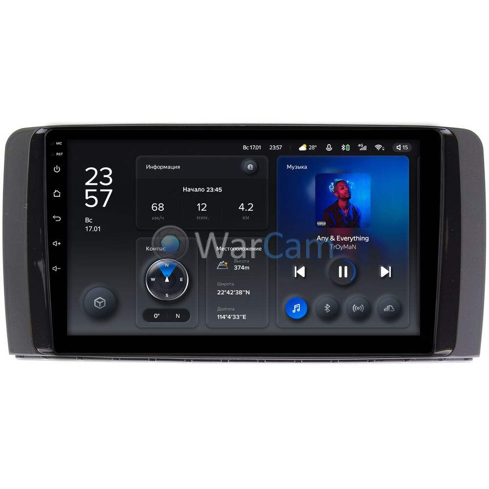 Штатное головное устройство Teyes X1 WIFI 9 дюймов 2/32 RM-9250 для Mercedes R-klasse (глянец) на Android 8.1 (DSP, IPS, AHD)