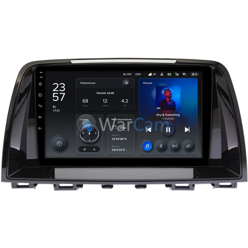 Штатное головное устройство Mazda 6 (GJ) (2012-2015) Teyes X1 WIFI 9 дюймов 2/32 RM-9-435 на Android 8.1 (DSP, IPS, AHD)