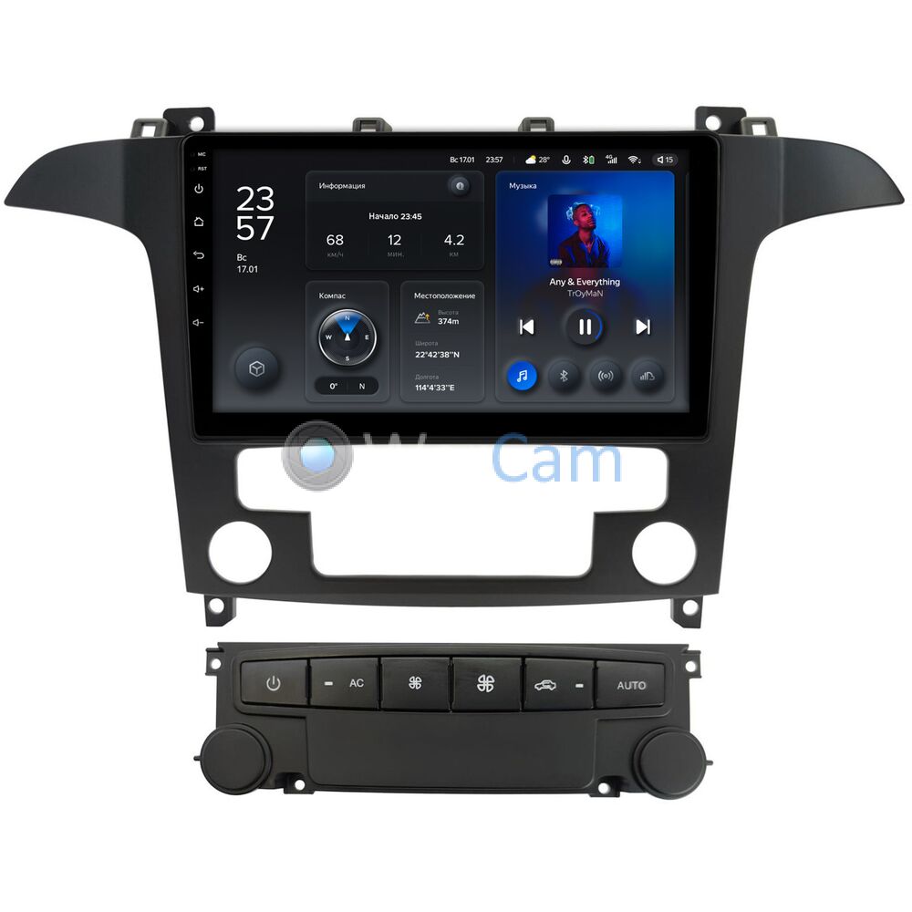 Штатное головное устройство Ford S-MAX 2006-2015 (для авто с NAVI) Teyes X1 WIFI 9 дюймов 2/32 RM-9-5493 на Android 8.1 (DSP, IPS, AHD)