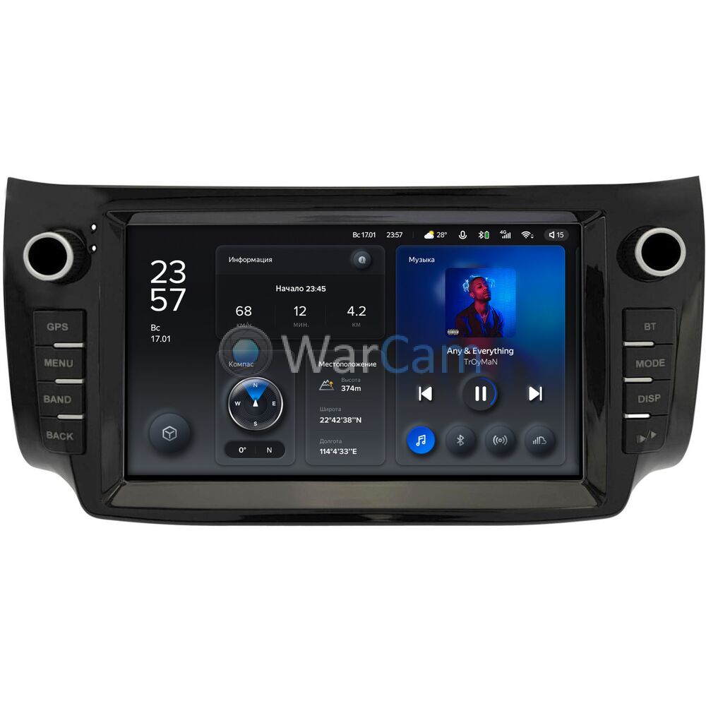 Штатное головное устройство Nissan Sentra VII (B17), Tiida II 2013-2019 Teyes X1 WIFI 9 дюймов 2/32 RM-9-2508 на Android 8.1 (DSP, IPS, AHD)