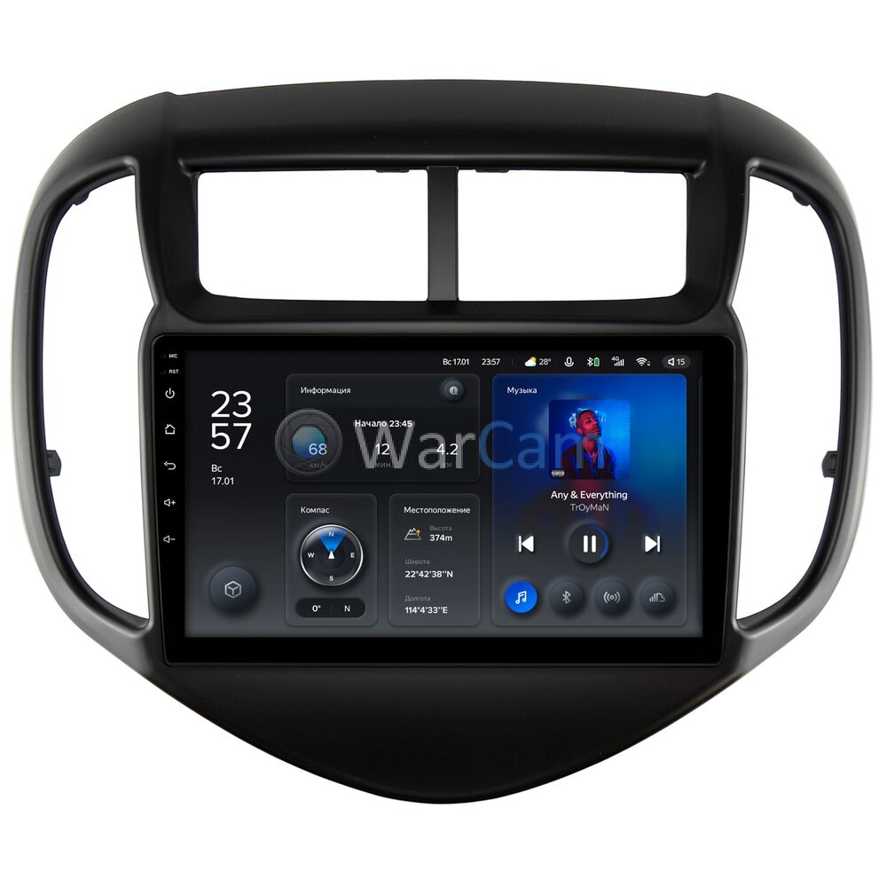Штатное головное устройство Chevrolet Aveo 3 (2016-2022) Teyes X1 WIFI 9 дюймов 2/32 RM-9-2523 на Android 8.1 (DSP, IPS, AHD)
