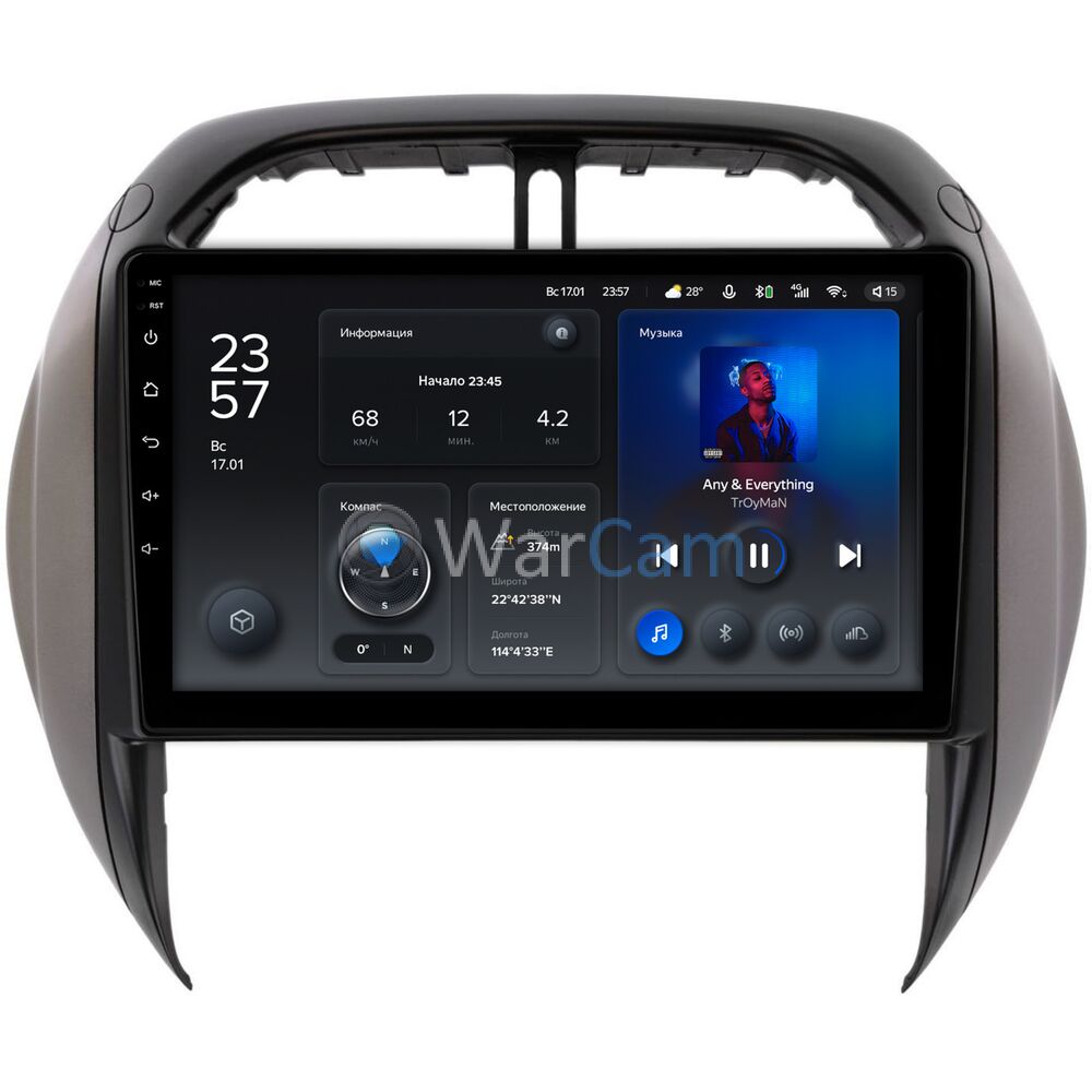 Штатное головное устройство Toyota RAV4 (XA20) 2003-2006 Teyes X1 WIFI 9 дюймов 2/32 RM-9-508 на Android 8.1 (DSP, IPS, AHD)