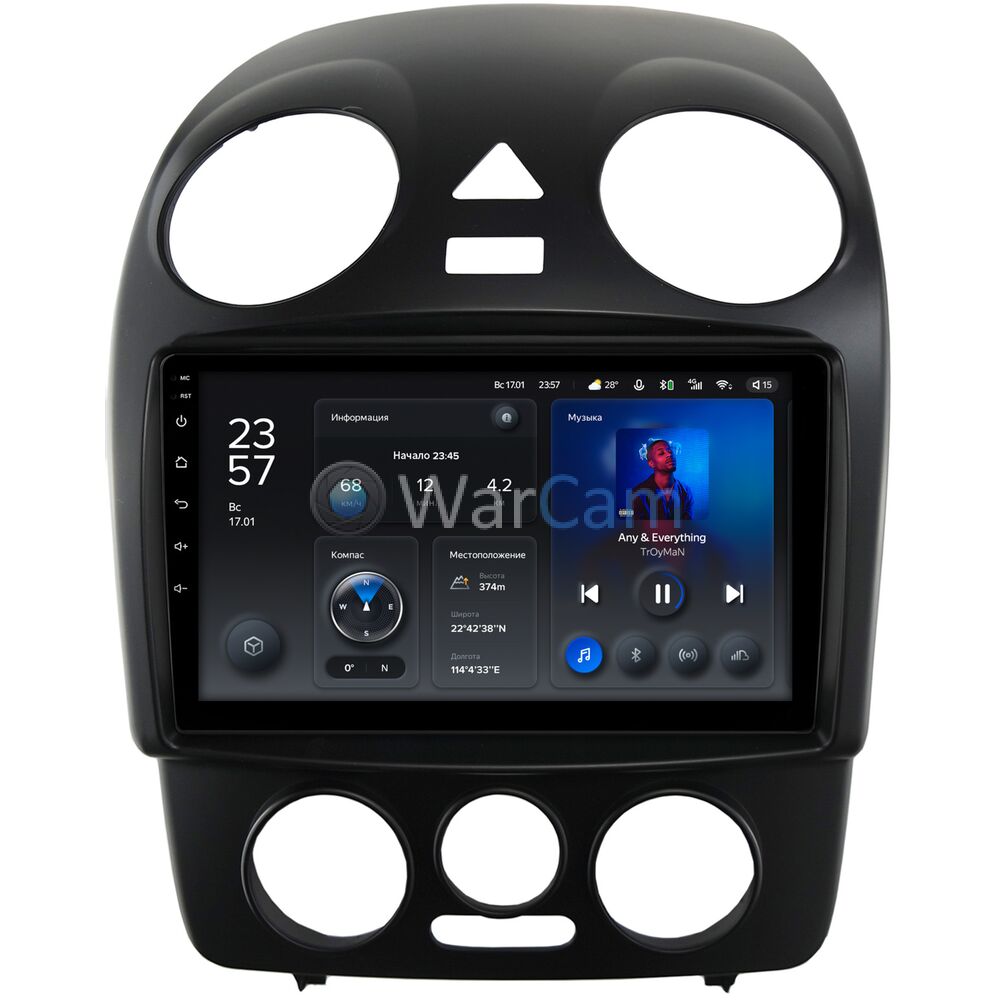 Штатное головное устройство Teyes X1 WIFI 9 дюймов 2/32 RM-9-4604 для Volkswagen Beetle (1997-2010) на Android 8.1 (DSP, IPS, AHD)