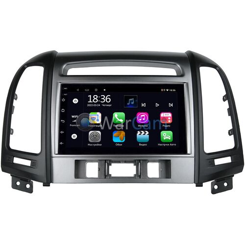 Hyundai Santa Fe II 2005-2012 (3 кнопки) OEM 2/32 на Android 10 CarPlay (MT7-RP-HDSFC-105)