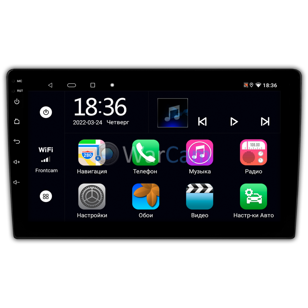 2 DIN универсальная магнитола OEM MX9 4/64 Android 10 CarPlay (9 дюймов)