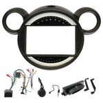 Штатная переходная рамка RM-9-715 под магнитолу 9 дюймов для Mini Cooper Countryman, Paceman (2012-2016)