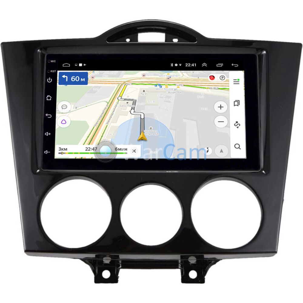 Магнитола в штатное место 2 din Mazda RX-8 2003-2008 (для авто с  кондиционером) OEM на Android 10 (RS7-RP-11-086-347) Купить