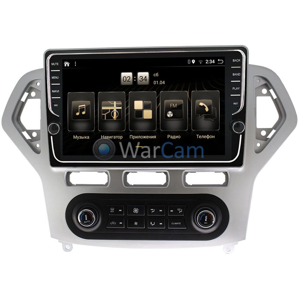 Штатная магнитола Ford Mondeo IV 2007-2010 (серебро) OEM BPX1016-4/64 для  авто с Blaupunkt на Android 10 (PX6, IPS, 4/64GB) Купить