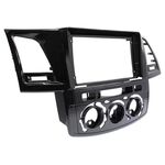 Штатная переходная рамка RM-9414 под магнитолу 9 дюймов для Toyota Hilux VII 2004-2011, Fortuner I 2005-2008 (с кондиционером или климат-контролем)