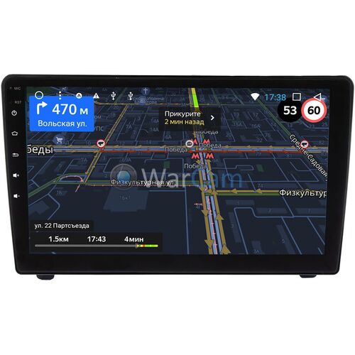 Peugeot 407 2004-2010 (черная) OEM RK9-6716 на Android 10