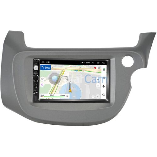 Honda Fit 2 (2007-2014) (правый руль) серебро OEM на Android 9.1 (RS809-RP-11-671-274)