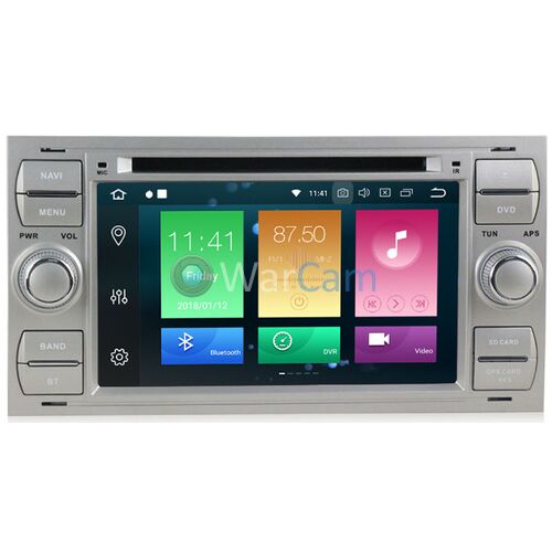 CarMedia MKD-F745B-P30 Ford Focus, C-Max, S-Max, Fiesta, Fusion, Mondeo, Transit, Kuga (серебро) на Android 9.0