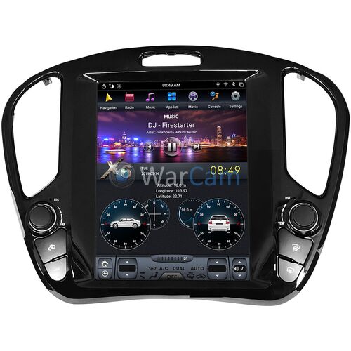 CarMedia ZF-1065-DSP для Nissan Juke I 2010-2019 Tesla Style (стиль тесла) на Android 9.0