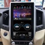 Штатная магнитола CarMedia ZF-1807L-DSP для Toyota LC 200 2015-2021 Tesla Style (стиль тесла) на Android 9.0