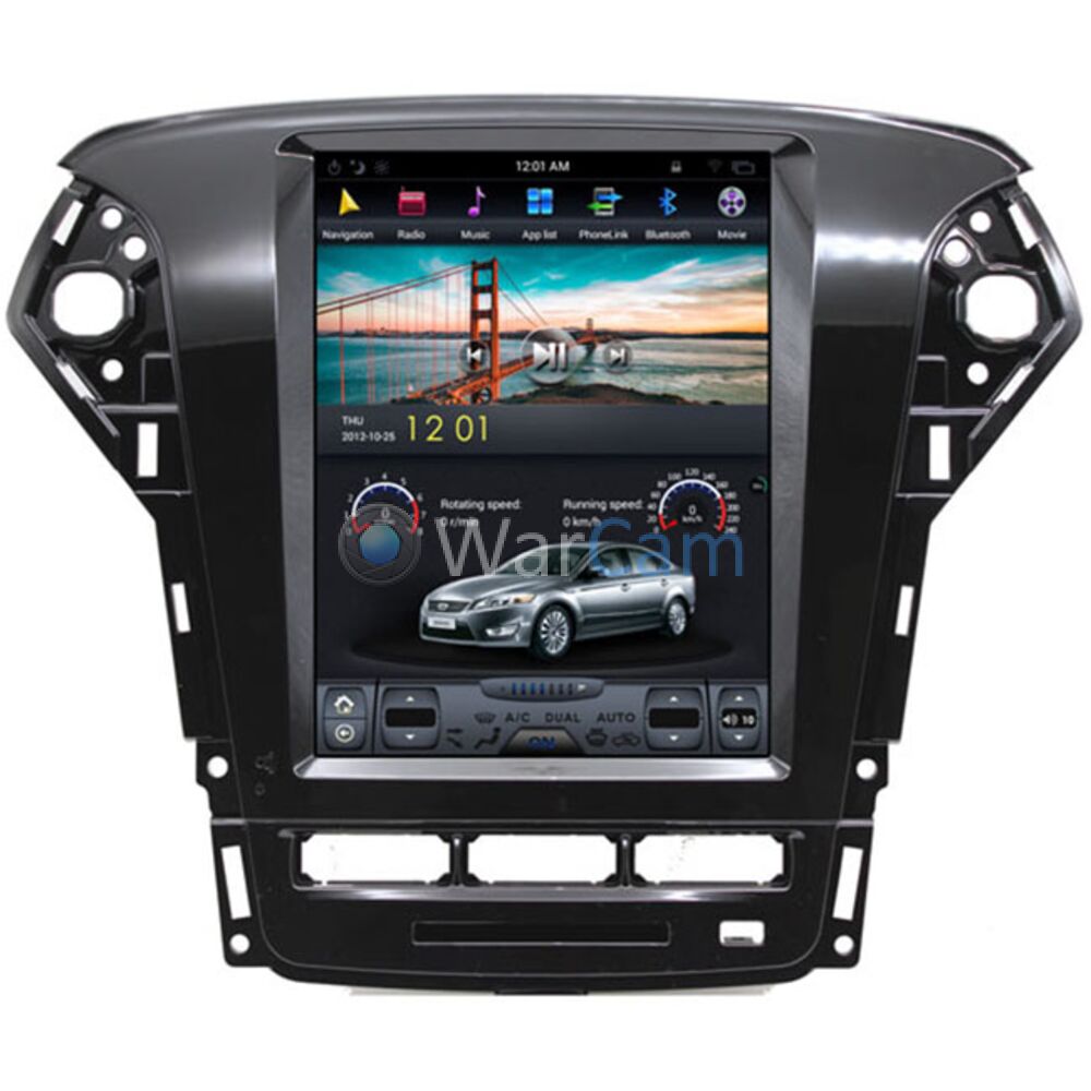 Штатная магнитола CarMedia ZF-1052-32-DSP для Ford Mondeo IV 2010-2015  Tesla Style (стиль тесла) на Android 9.0 Купить