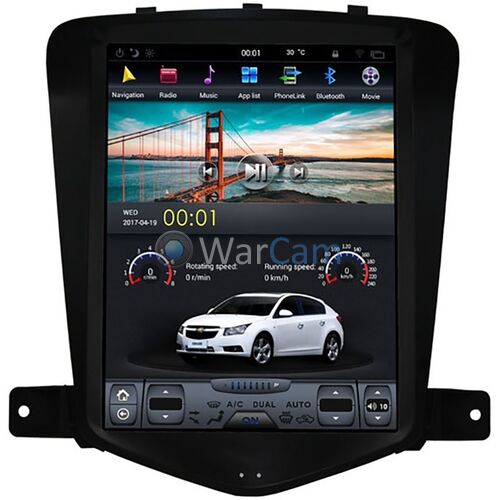 CarMedia ZF-1019-DSP для Chevrolet Cruze (2008-2012) Tesla Style (стиль тесла) на Android 9.0