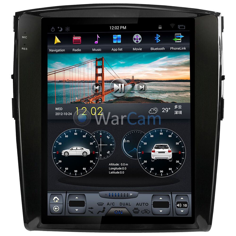 Штатная магнитола CarMedia ZF-1302-DSP для Mitsubishi Pajero IV 2006-2021  Tesla Style (стиль тесла) на Android 9.0 Купить