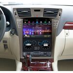 Штатная магнитола CarMedia ZF-1303L-32-DSP для Lexus LS 460 IV 2006-2012 Tesla Style (стиль тесла) на Android 9.0