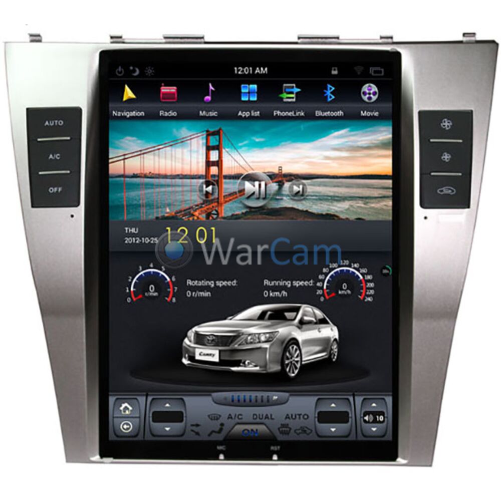 Штатная магнитола CarMedia ZF-1033-DSP для Toyota Camry XV40 (2006-2011)  Tesla Style (стиль тесла) на Android 9.0 Купить