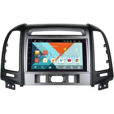 Магнитола в штатное место 2 din Hyundai Santa Fe II 2005-2012 (3 кнопки) Wide Media MT7001PK-2/16-RP-HDSFC-105 на Android 9.1 (DSP 3G-SIM)