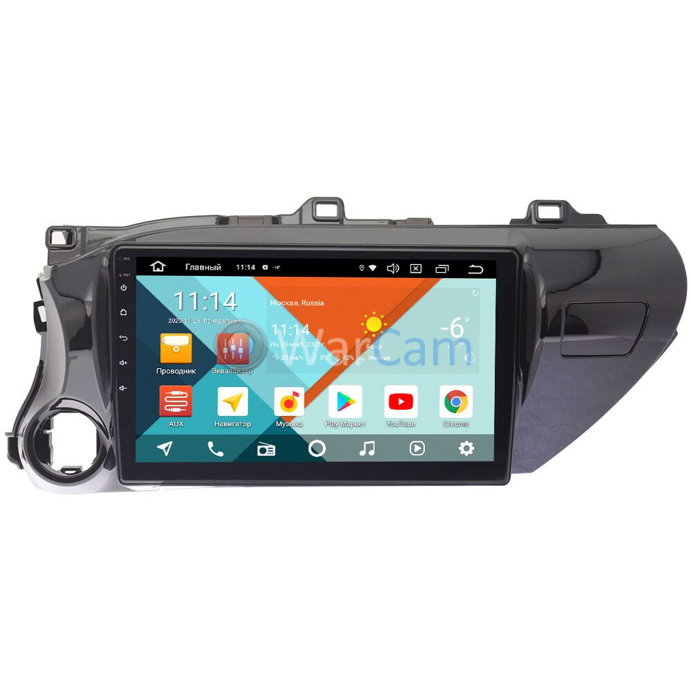 Штатная магнитола Toyota Hilux VIII 2015-2022 Wide Media KS1071QR-3/32 DSP  CarPlay 4G-SIM на Android 10 (для авто без магнитолы) Купить