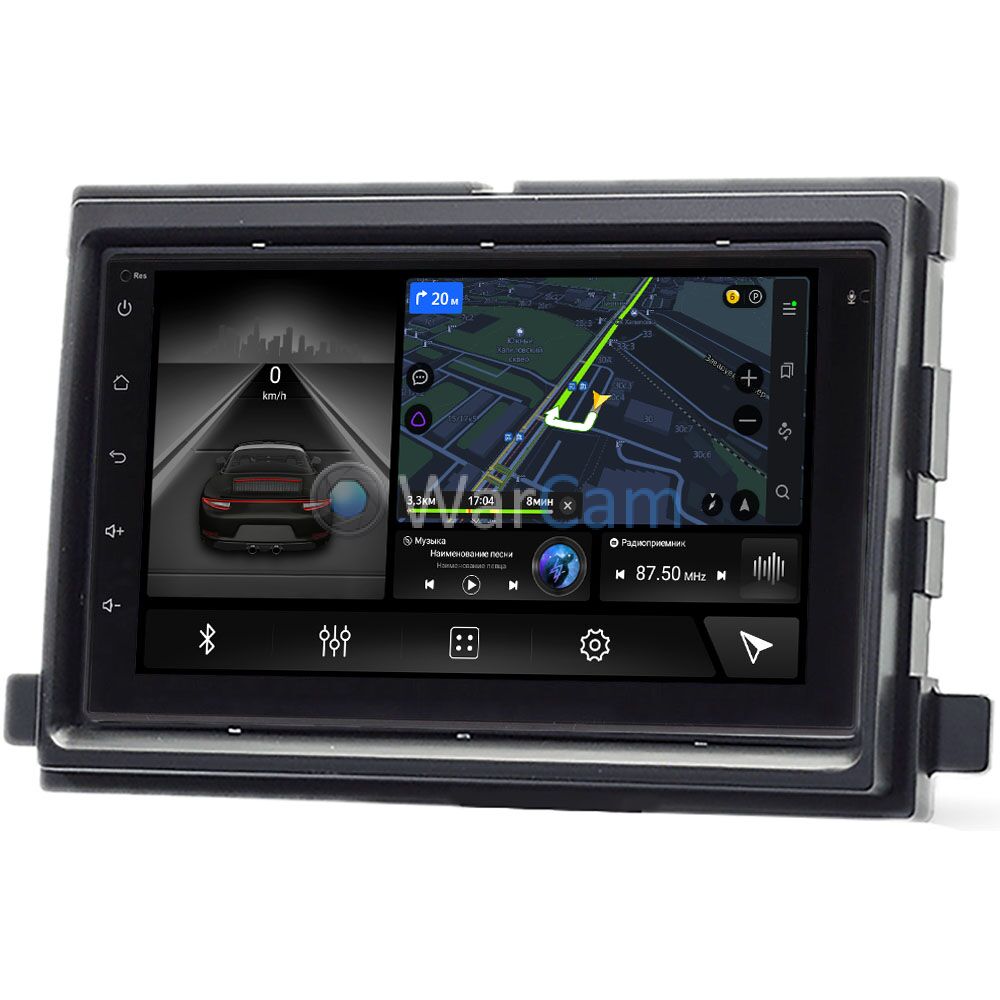 Магнитола в штатное место Ford Explorer, Expedition, Mustang, Edge, F-150  Canbox H-Line 4477-RP-11-363-233 на Android 10 (4G-SIM, 3/32, DSP) Купить