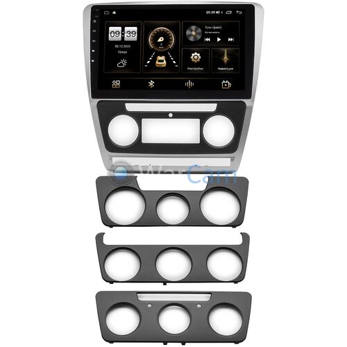 Skoda Octavia II (A5) 2004-2013 (серебро) Canbox L-Line 4295-10-1216 на Android 10 (4G-SIM, 6/128, TS18, DSP, QLed)