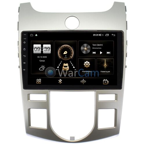 Kia Cerato 2 (2008-2013) (серебро) Canbox H-Line 3792-9019 для авто с климатом (тип 1) на Android 10 (4G-SIM, 4/64, DSP, QLed)