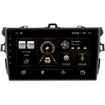 Toyota Corolla 10 (2006-2013) (черная, без воздуховодов) Canbox H-Line 4186-9094 на Android 10 (4G-SIM, 8/256, DSP, QLed, 2K)