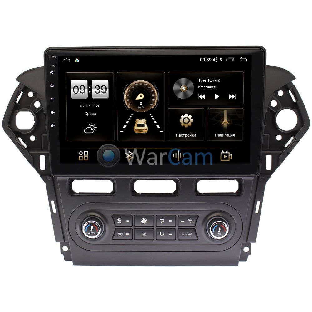 Штатная магнитола Ford Mondeo IV 2010-2015 (черная) Canbox H-Line 4195-1018  для авто с Blaupunkt на Android 10 (4G-SIM, 6/128, DSP, QLed) Купить