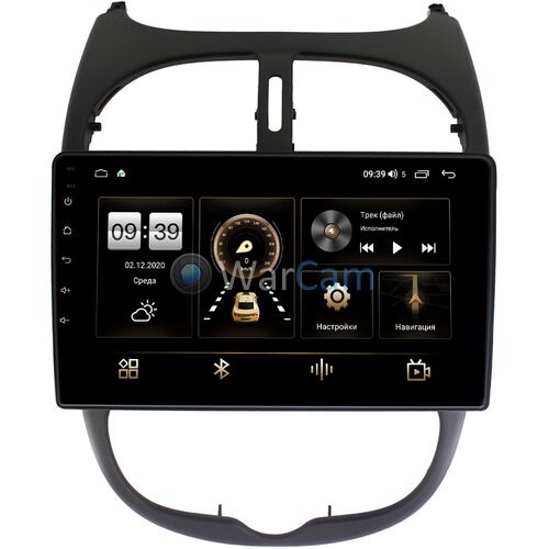 Peugeot 206 (1998-2012) Canbox H-Line 3792-9117 на Android 10 (4G-SIM, 4/64, DSP, QLed)