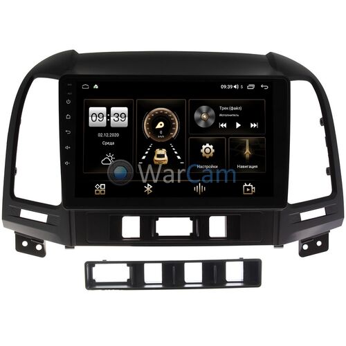 Hyundai Santa Fe II 2005-2012 Canbox H-Line 4182-9052 на Android 10 (4G-SIM, 4/64, DSP, QLed, 2K)