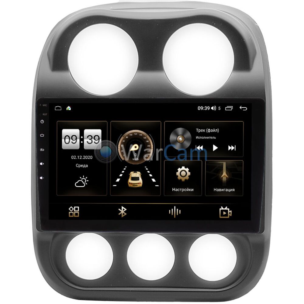 Штатная магнитола Jeep Compass, Liberty (Patriot) (2009-2016) Canbox L-Line  4295-10-810 на Android 10 (4G-SIM, 6/128, TS18, DSP, QLed)