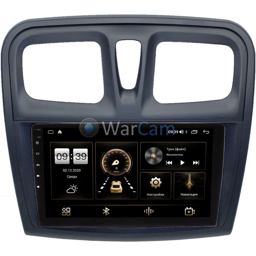 Штатная магнитола Renault Logan II 2013-2020, Sandero II 2013-2020 Canbox  H-Line 4166-9-3010 на Android 10 (4G-SIM, 3/32, DSP, QLed) Купить