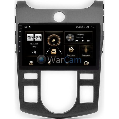 Kia Cerato 2 (2008-2013) (черный) Canbox H-Line 3792-9-413 для авто с климатом (тип 1) на Android 10 (4G-SIM, 4/64, DSP, QLed)