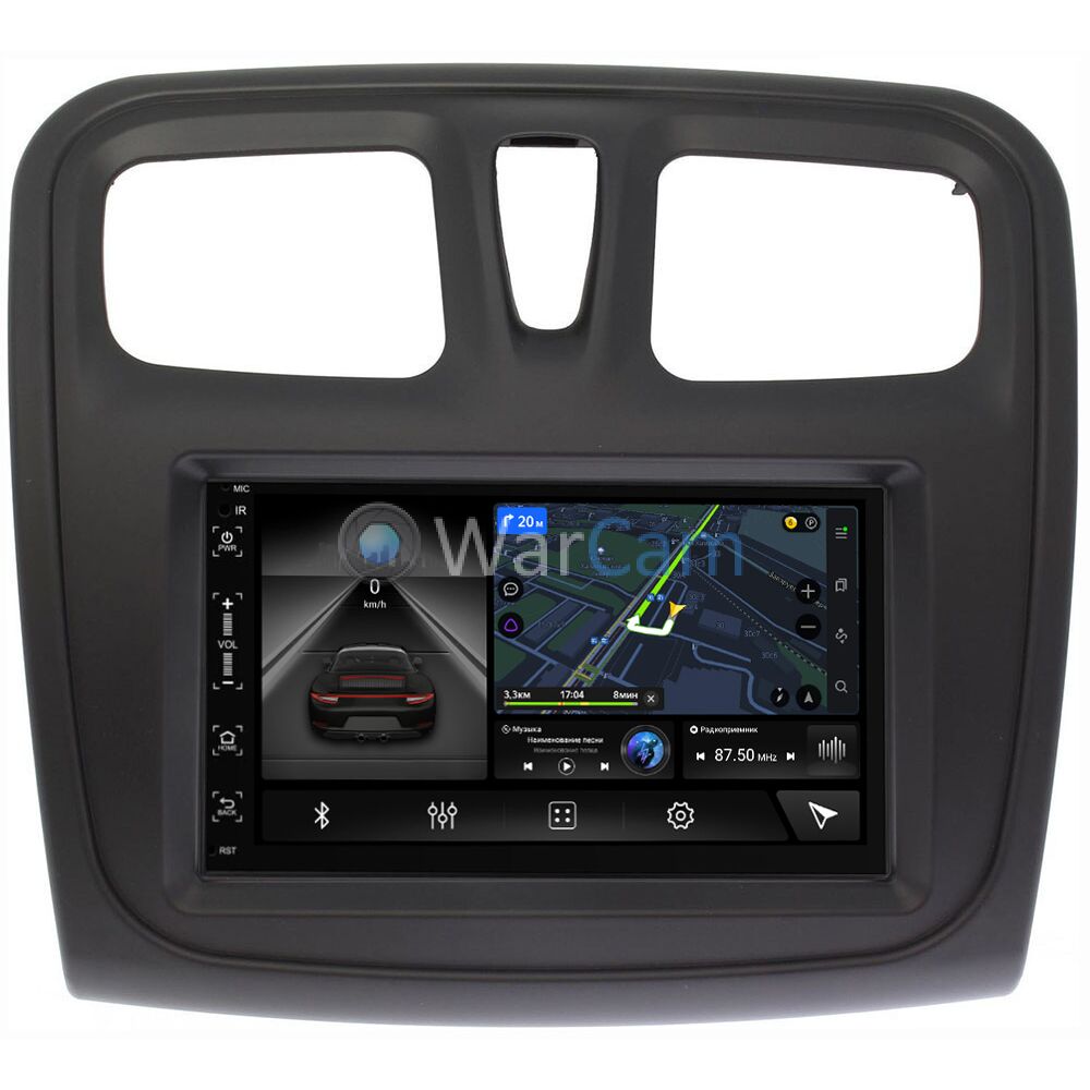 Магнитола в штатное место 2 din Renault Logan II, Sandero II 2013-2020  Canbox H-Line 5514-RP-RLSS-154 на Android 10 (4G-SIM, 6/128, DSP, IPS)  Купить