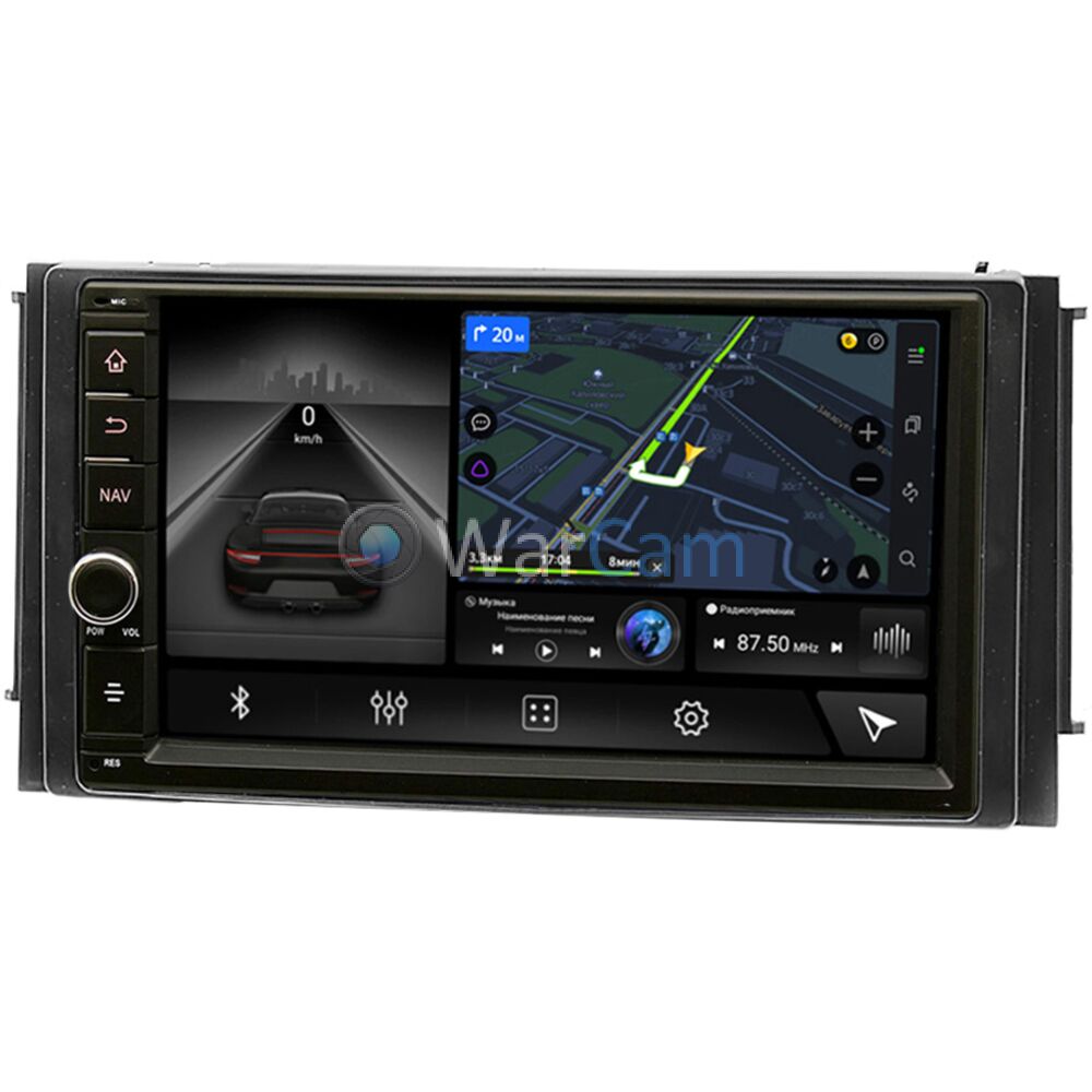 Магнитола в штатное место 2 din Hyundai Santa Fe II 2005-2012 (для авто с  навигацией) Canbox H-Line 5603-RP-HDSFB-183 на Android 10 (4G-SIM, 4/64,  DSP, IPS) (173х98) С крутилкой Купить