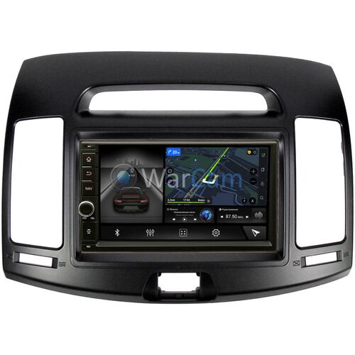 Hyundai Elantra 4 (HD) (2006-2011) (черная) Canbox H-Line 5602-RP-HDHD-30 на Android 10 (4G-SIM, 3/32, DSP, IPS) С крутилкой