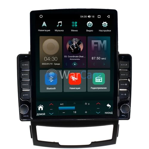 SsangYong Actyon 2 (2010-2013) Canbox H-Line 5611-9184 на Android 10 (4G-SIM, 3/32, DSP, QLed, Tesla)