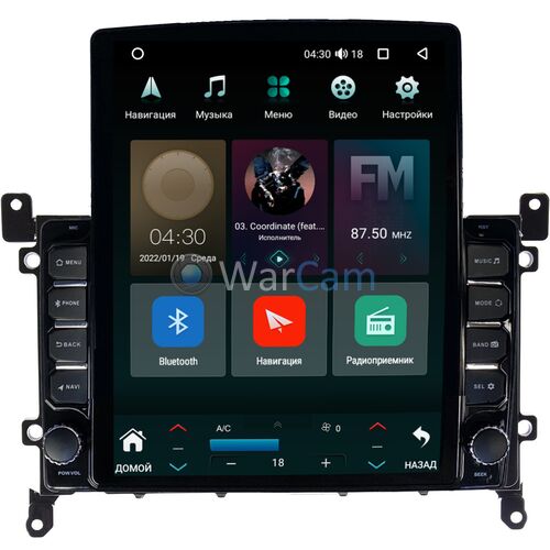 Toyota Prius IV (XW50) 2018-2022 рестайлинг Canbox H-Line 5611-9-TO380N на Android 10 (4G-SIM, 3/32, DSP, QLed, Tesla)