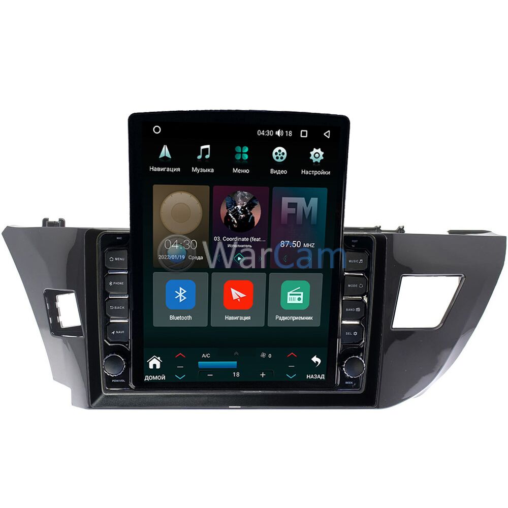 Штатная магнитола Toyota Corolla XI 2013-2015 Canbox M-Line 5610-1026 на Android  10 (4G-SIM, 2/32, DSP, QLed, Tesla) (для авто с камерой) Купить