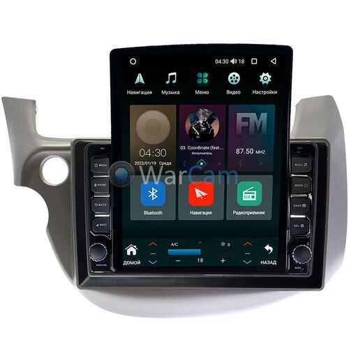 Honda Jazz II 2008-2014 Canbox H-Line 5611-1067 на Android 10 (4G-SIM, 3/32, DSP, QLed, Tesla)