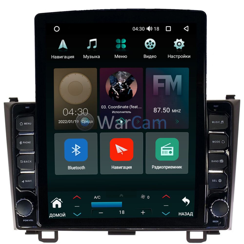 Штатная магнитола Honda CR-V 3 (2006-2012) Canbox H-Line 5613-9008 на  Android 10 (4G-SIM, 6/128, DSP, QLed, Tesla) Купить