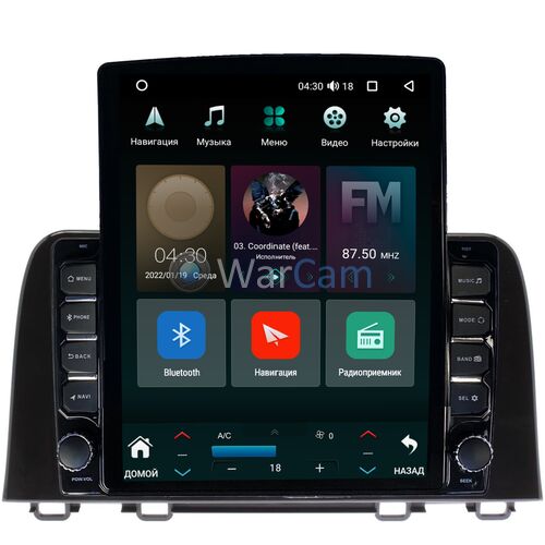 Honda CR-V 5 (2016-2022) Canbox M-Line 5610-9-HO099N (черная) на Android 10 (4G-SIM, 2/32, DSP, QLed, Tesla)