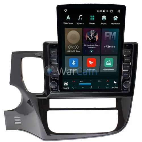 Mitsubishi Outlander III 2012-2020 Canbox H-Line 5611-10-493 на Android 10 (4G-SIM, 3/32, DSP, QLed, Tesla)