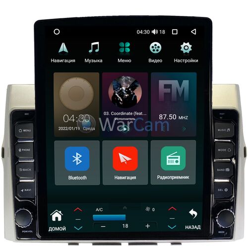 Toyota Corolla Verso (2004-2009) Canbox M-Line 5610-9325 на Android 10 (4G-SIM, 2/32, DSP, QLed, Tesla)