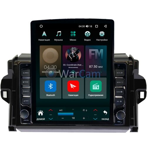 Toyota Fortuner 2 (2015-2022) Canbox M-Line 5610-9106 на Android 10 (4G-SIM, 2/32, DSP, QLed, Tesla)