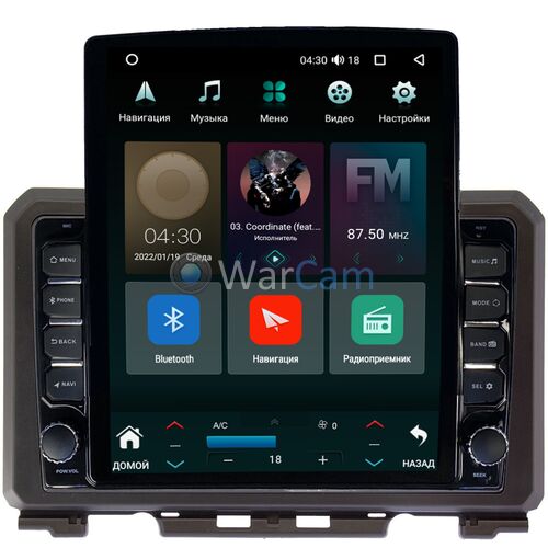 Suzuki Jimny IV 2018-2022 Canbox H-Line 5611-9216 на Android 10 (4G-SIM, 3/32, DSP, QLed, Tesla)